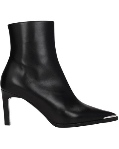 Celine Ankle Boots Leather - Black