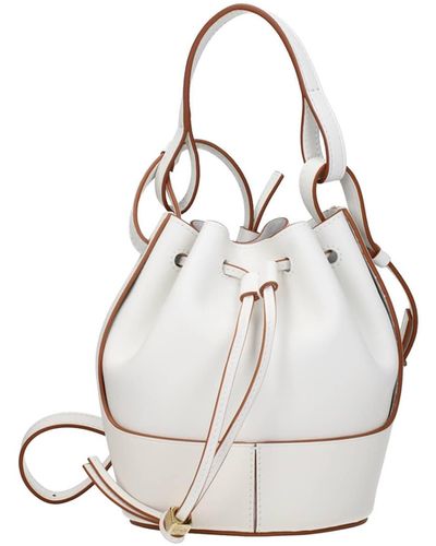 Loewe Handbags Balloon Leather Optic - White