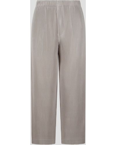 Homme Plissé Issey Miyake Mc march trousers - Grigio