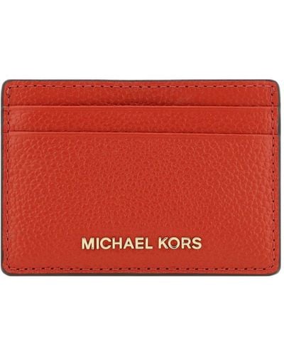 Michael Kors Jet Set Card Holder - Red