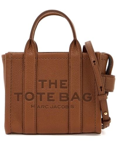 Marc Jacobs The Leather Mini Tote Bag - Brown