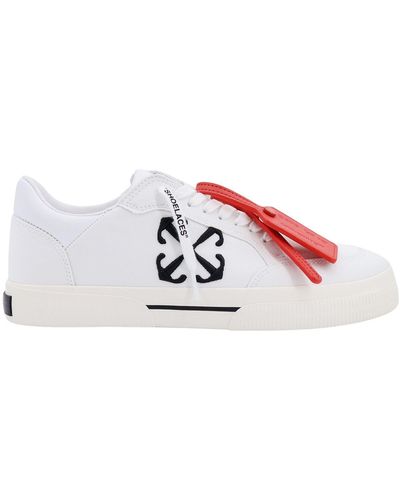 Off-White c/o Virgil Abloh Sneakers in canvas con logo Arrow laterale - Bianco