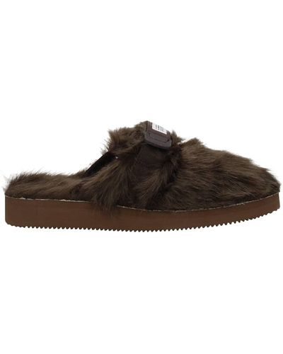 Suicoke Slippers And Clogs Fabric Brown