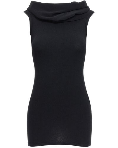 Wardrobe NYC Mini Off Shoulder Dress Dresses - Black