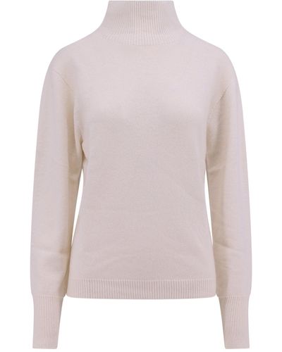 LE17SEPTEMBRE Wool Blend Turtleneck Sweater - Pink