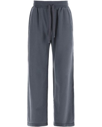Dolce & Gabbana Cotton Jogger Trousers For - Blue