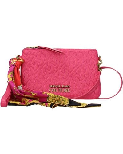 Versace Versace Jeans Clutches Couture Polyurethane - Pink