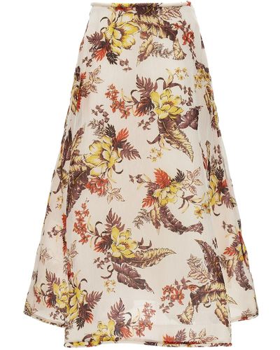 Zimmermann Matchmaker Floral Flare Gonne Multicolor - Neutro