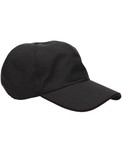 Zegna Hats Polyester Grey Charcoal - Black