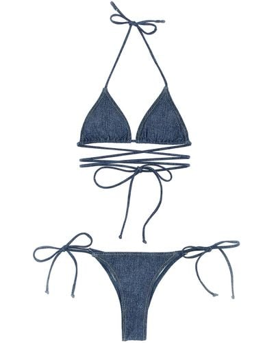 ROTATE BIRGER CHRISTENSEN Bikini X Reina Olga Beachwear - Blue