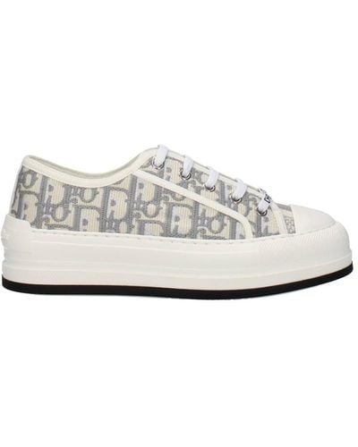 Dior Sneakers Fabric Stone - White
