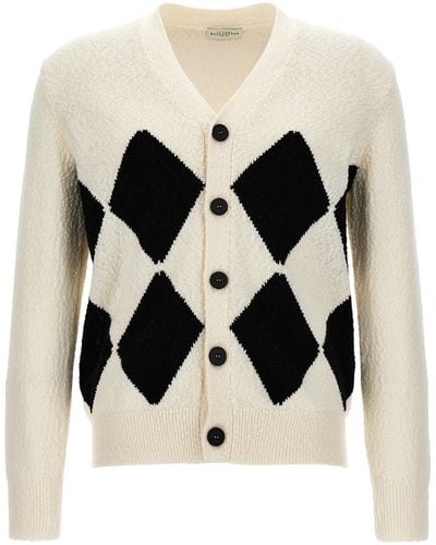 Ballantyne Argyle Sweater, Cardigans - Black