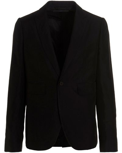 SAPIO 'jacquard' Blazer Jacket - Black