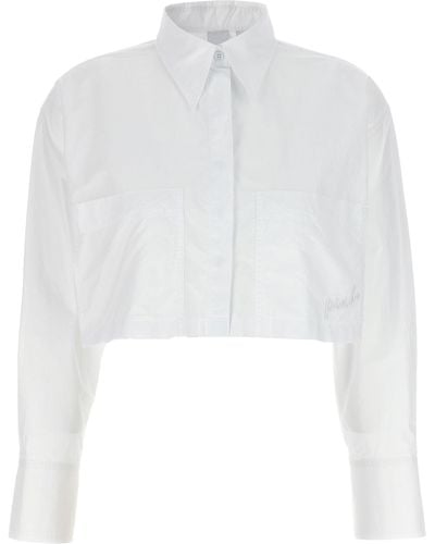 Pinko 'Pergusa' Cropped Shirt - White
