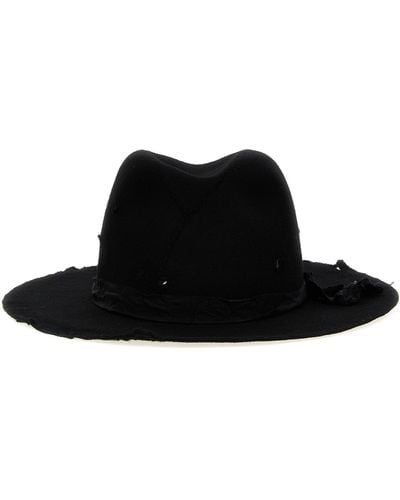 Yohji Yamamoto Damage Soft Hats - Black