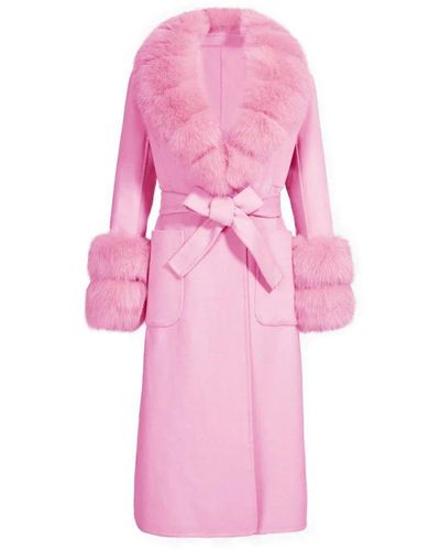 Wanan Touch Coat Lebonè Pink Mixed Cashmere