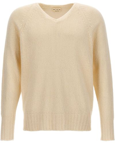 Ma'ry'ya V-neck Sweater Sweater, Cardigans - Natural