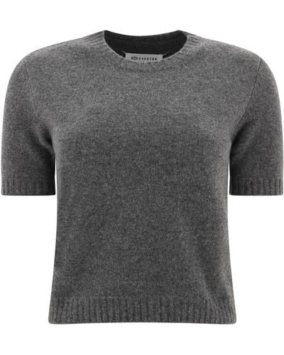 Maison Margiela Wool Sweater Knitwear - Gray