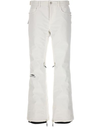 Balenciaga 5-pocket Ski 3b Sports Icon Trousers - White