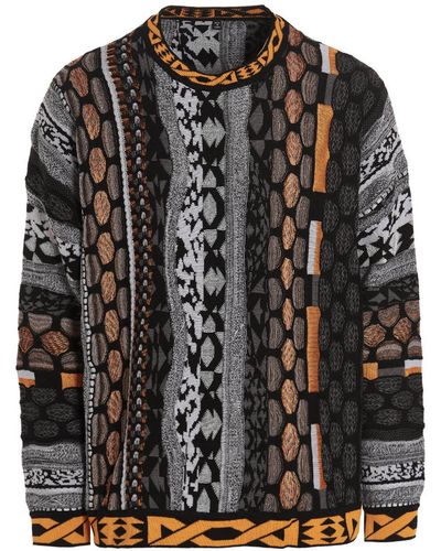 McQ Patterned Knit Sweater - Black