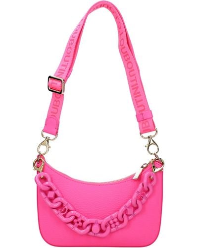 Louboutin Handbags Loubila Leather Fluo - Pink