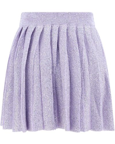 Self-Portrait Skirt - Purple