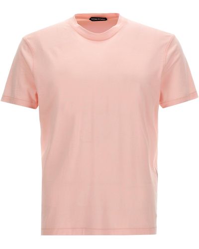 Tom Ford Lyoncell T-Shirt Felpe Rosa