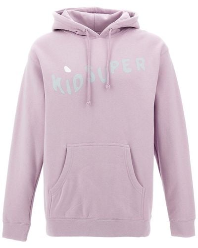 Kidsuper Logo Print Hoodie Sweatshirt - Pink