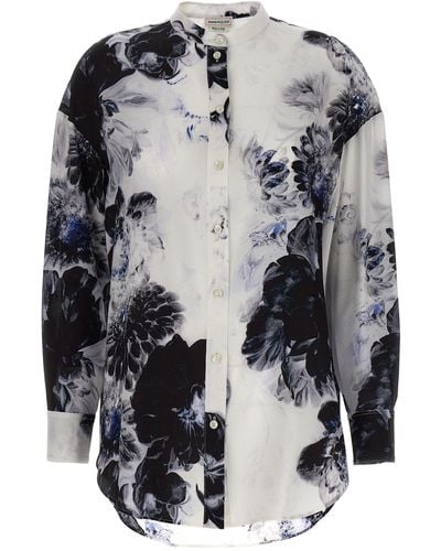 Alexander McQueen Chiaroscuro Shirt, Blouse - Grey