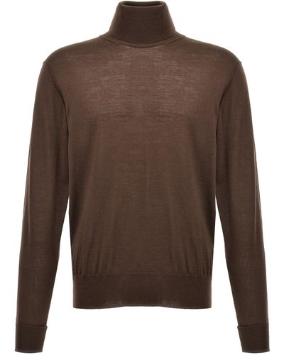 PT Torino Merino Turtleneck Sweater Sweater, Cardigans - Brown