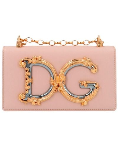 Dolce & Gabbana Dg Girl Crossbody Bags - Pink