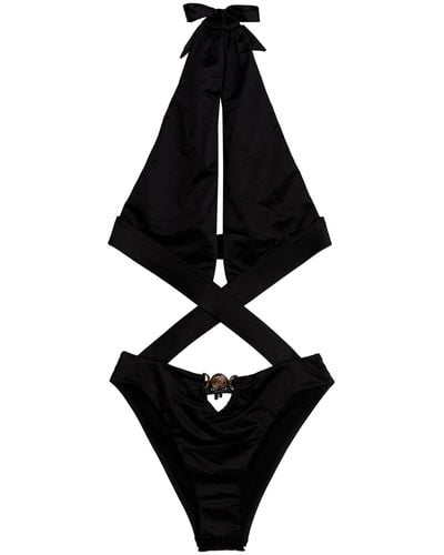 Versace 'Medusa’ One Piece Swimsuit - Black