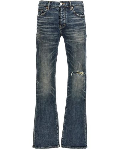 Purple 1 Year Dirty Fade Jeans - Blue