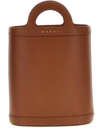Marni Tropicalia Nano Hand Bags - Brown