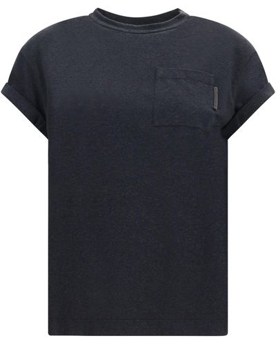 Brunello Cucinelli T-Shirt - Blu