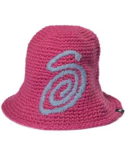 Stussy Swirly S Hats - Pink