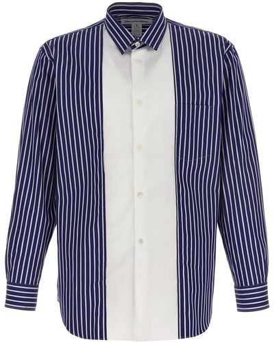 Comme des Garçons Striped Shirt Camicie Multicolor - Blu