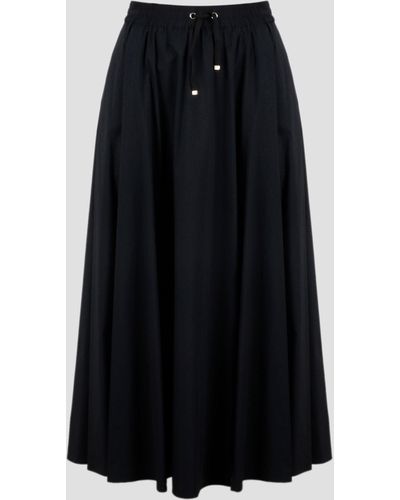 Herno Stretch Nylon Long Skirt - Black