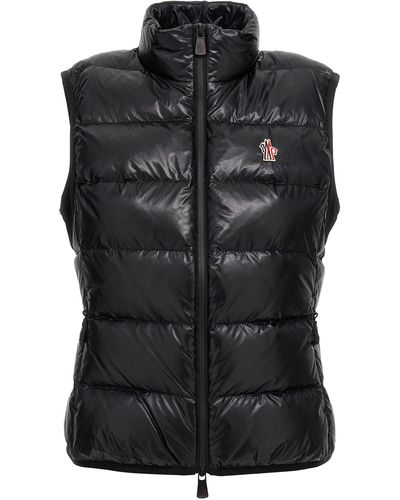 Moncler Two-Material Vest Gilet Nero