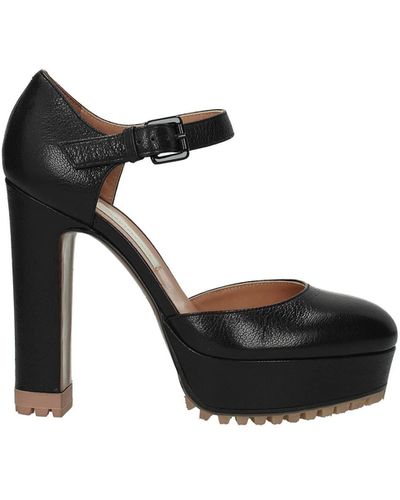 L'Autre Chose Sandals Leather Black