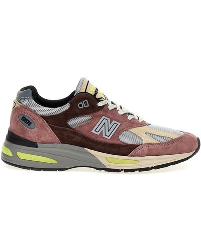 New Balance 991v2 Trainers - Brown