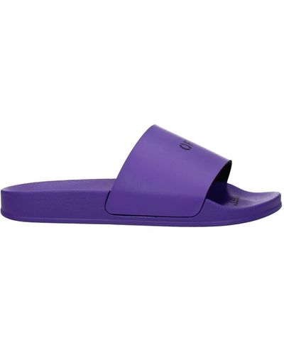 Off-White c/o Virgil Abloh Slippers And Clogs Rubber - Purple