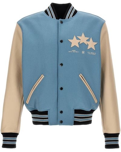 Amiri Stars Varsity Jacket - Blue