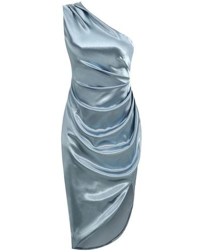 Wanan Touch Globe Light Dress With Slit - Blue