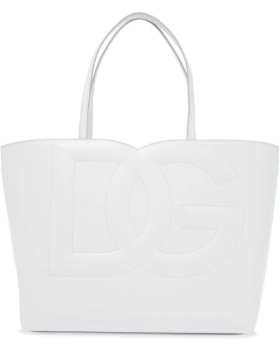 Dolce & Gabbana Dg Logo Tote Bag - White