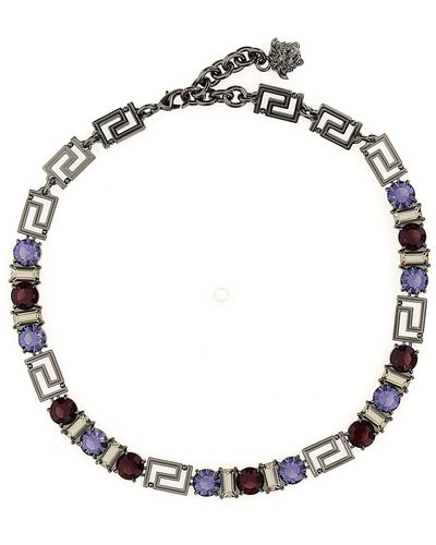 Versace Greca Necklace - Metallic