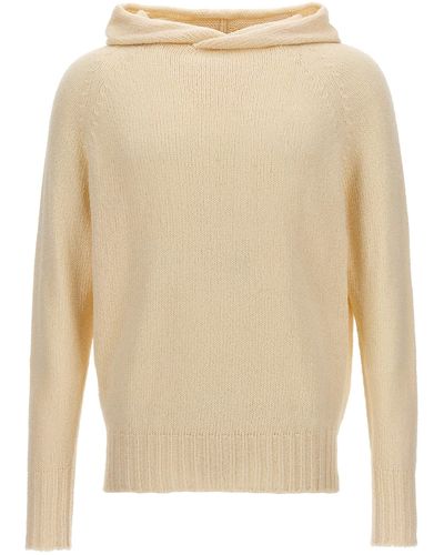 Ma'ry'ya Hooded Sweater Sweater, Cardigans - Natural