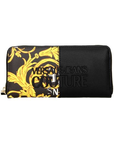 Versace Jeans Couture Wallets Couture Polyurethane Gold - Black