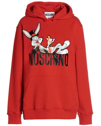 Moschino 'Bugs Bunny' Felpe Rosso