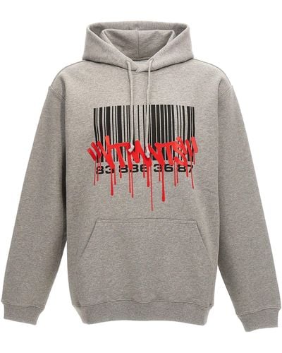 VTMNTS Graffiti Big Barcode Sweatshirt - Grey